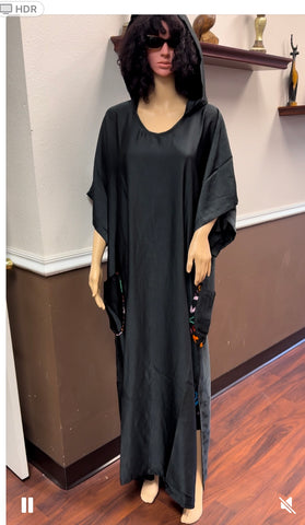 Hoodie Silk Gown